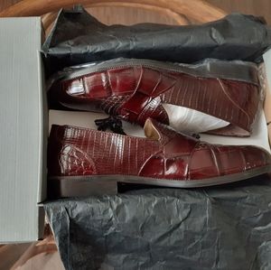 Stacy Adams 'Alberto' snakeskin loafers